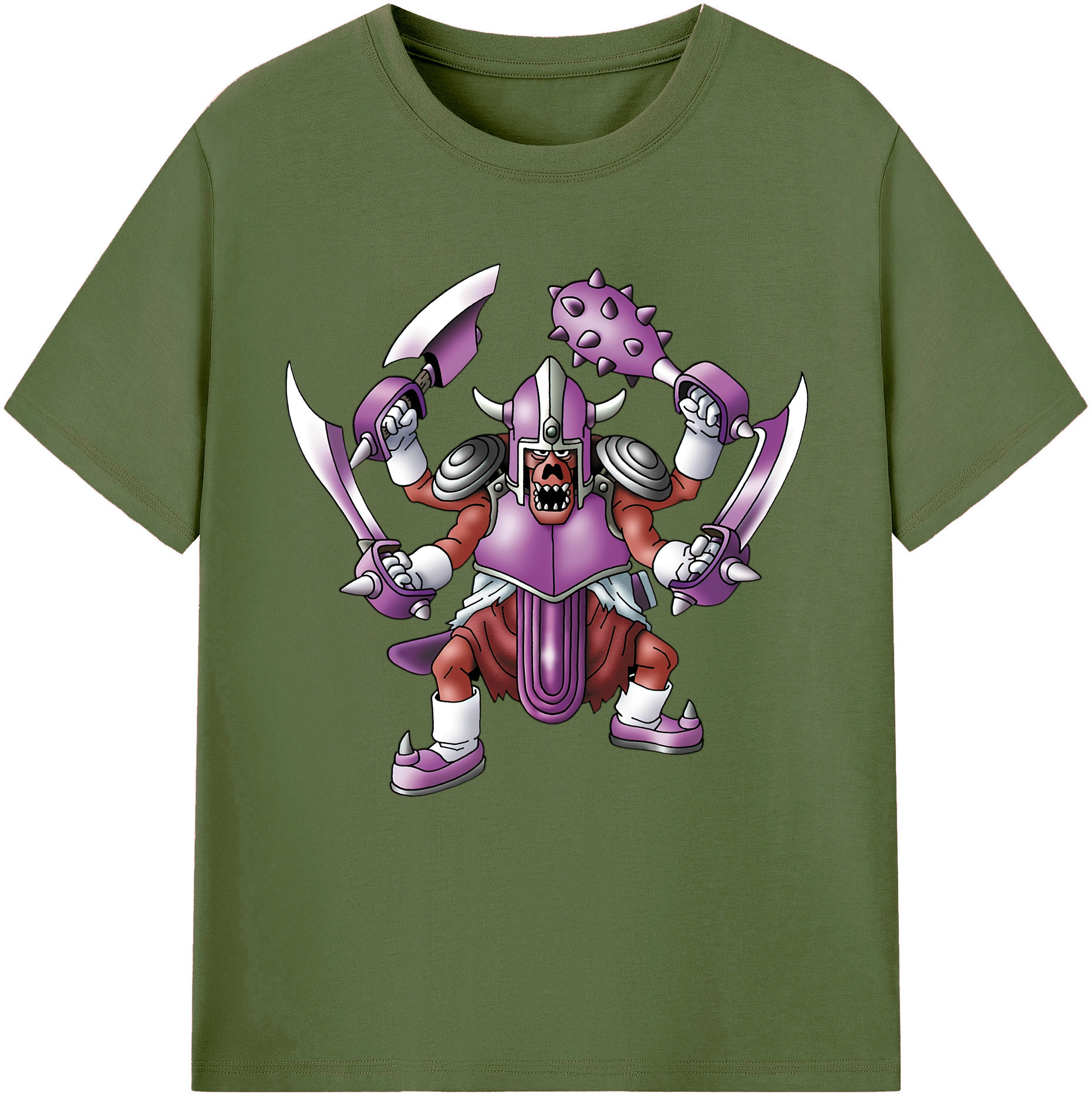 （画像用） ドラゴンクエスト Doragon Kuesuto Dragon Quest 綿100％半袖Tシャツ（フロントプリント）